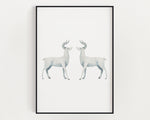 CHRISTMAS PRINT |Reindeer | Christmas Wall Art | Festive Print | Winter Decor | Xmas Decor | Christmas Decoration