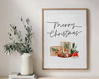 CHRISTMAS PRINT, Merry Christmas Presents, Christmas Wall Art, Festive Print, Winter Decor, Xmas Decor, Christmas Decoration