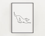 DOG LINE DRAWING PRINT - Happy You Prints