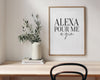 KITCHEN PRINTS | Alexa Pour Me A Gin | Kitchen Wall Decor  | Kitchen Wall Art  | Funny Kitchen Art | Kitchen Poster - Happy You Prints