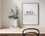 KITCHEN PRINTS | Holy Guacamole | Kitchen Wall DÃ©cor | Kitchen Wall Art  | Funny Kitchen Art | Kitchen Poster - Happy You Prints