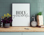 KITCHEN PRINTS | Holy Guacamole | Kitchen Wall DÃ©cor | Kitchen Wall Art  | Funny Kitchen Art | Kitchen Poster - Happy You Prints