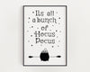 HALLOWEEN PRINTS | Hocus Pocus | Halloween Décor | Halloween Sign | Wall Art | Witchcraft | Witch Decor | Home Decor - Happy You Prints