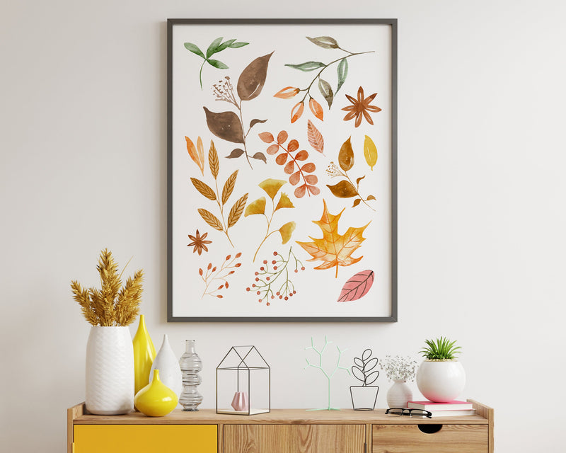 AUTUMN PRINT | Fall Prints | Autumnal Prints | Seasonal Prints | Seasonal Decor | Autumn Decor | Wall Decor - Happy You Prints