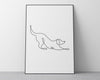 DOG LINE DRAWING PRINT - Happy You Prints