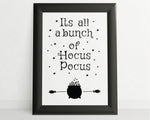 HALLOWEEN PRINTS | Hocus Pocus | Halloween DÃ©cor | Halloween Sign | Wall Art | Witchcraft | Witch Decor | Home Decor - Happy You Prints