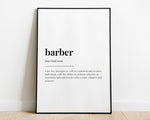 BARBER DEFINITION PRINT - Happy You Prints