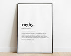 RUGBY DEFINITION PRINT - Happy You Prints