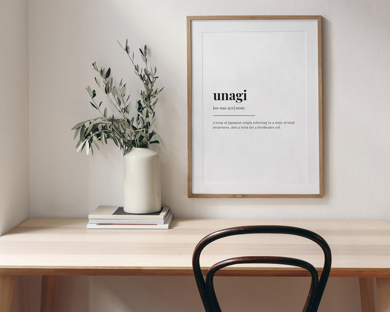 UNAGI DEFINITION PRINT | Wall Art Print | Unagi Print | Definition Print | Quote Print - Happy You Prints