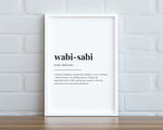 WABI SABI DEFINITION Print | Wall Art Print | Wabi Sabi Print | Definition Print | Quote Print - Happy You Prints