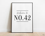 Personalised House Number Print | New Home Gift | Wall Decor | Wal Art Print - Happy You Prints