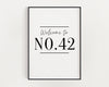 Personalised House Number Print | New Home Gift | Wall Decor | Wal Art Print - Happy You Prints