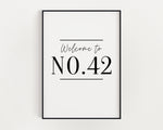 Personalised House Number Print | New Home Gift | Wall Decor | Wal Art Print - Happy You Prints