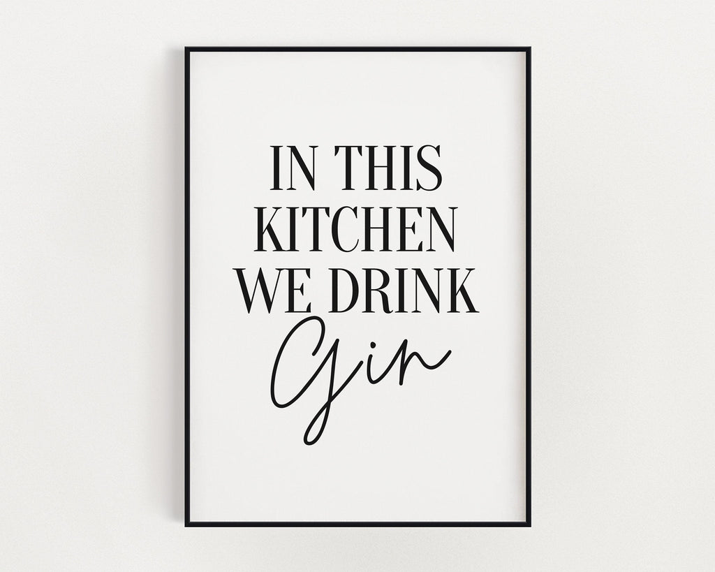 Funny Kitchen Quotes Kitchen Prints Kitchen Decor A5 A4 A3 