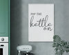 KITCHEN PRINTS | Pop The Kettle On Love | Kitchen Wall Décor | Kitchen Wall Art  | Funny Kitchen Art | Kitchen Poster - Happy You Prints