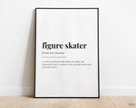 FIGURE SKATER DEFINITION Print  | Wall Art Print | Figure Skater Print | Definition Print | Quote Print - Happy You Prints