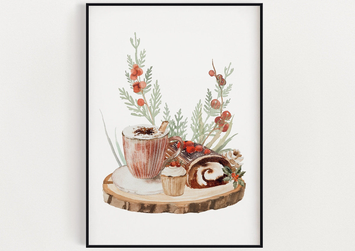 CHRISTMAS PRINT, Christmas Comforts, Christmas Wall Art, Festive Print, Winter Decor, Xmas Decor, Christmas Decoration