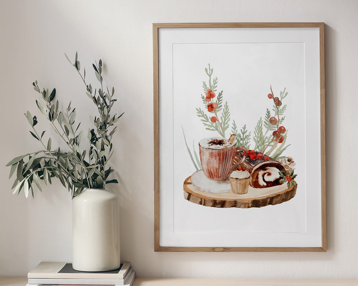CHRISTMAS PRINT, Christmas Comforts, Christmas Wall Art, Festive Print, Winter Decor, Xmas Decor, Christmas Decoration