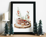 CHRISTMAS PRINT, Christmas Comforts, Christmas Wall Art, Festive Print, Winter Decor, Xmas Decor, Christmas Decoration