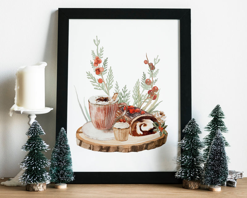 CHRISTMAS PRINT, Christmas Comforts, Christmas Wall Art, Festive Print, Winter Decor, Xmas Decor, Christmas Decoration