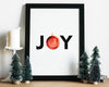 CHRISTMAS PRINT, JOY, Christmas Wall Art, Festive Print, Winter Decor, Xmas Decor, Christmas Decoration