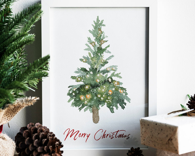 CHRISTMAS PRINT | Merry Christmas |Christmas Wall Art | Festive Print | Winter Decor | Xmas Decor | Christmas Decoration