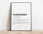 BODYBUILDER DEFINITION PRINT - Happy You Prints