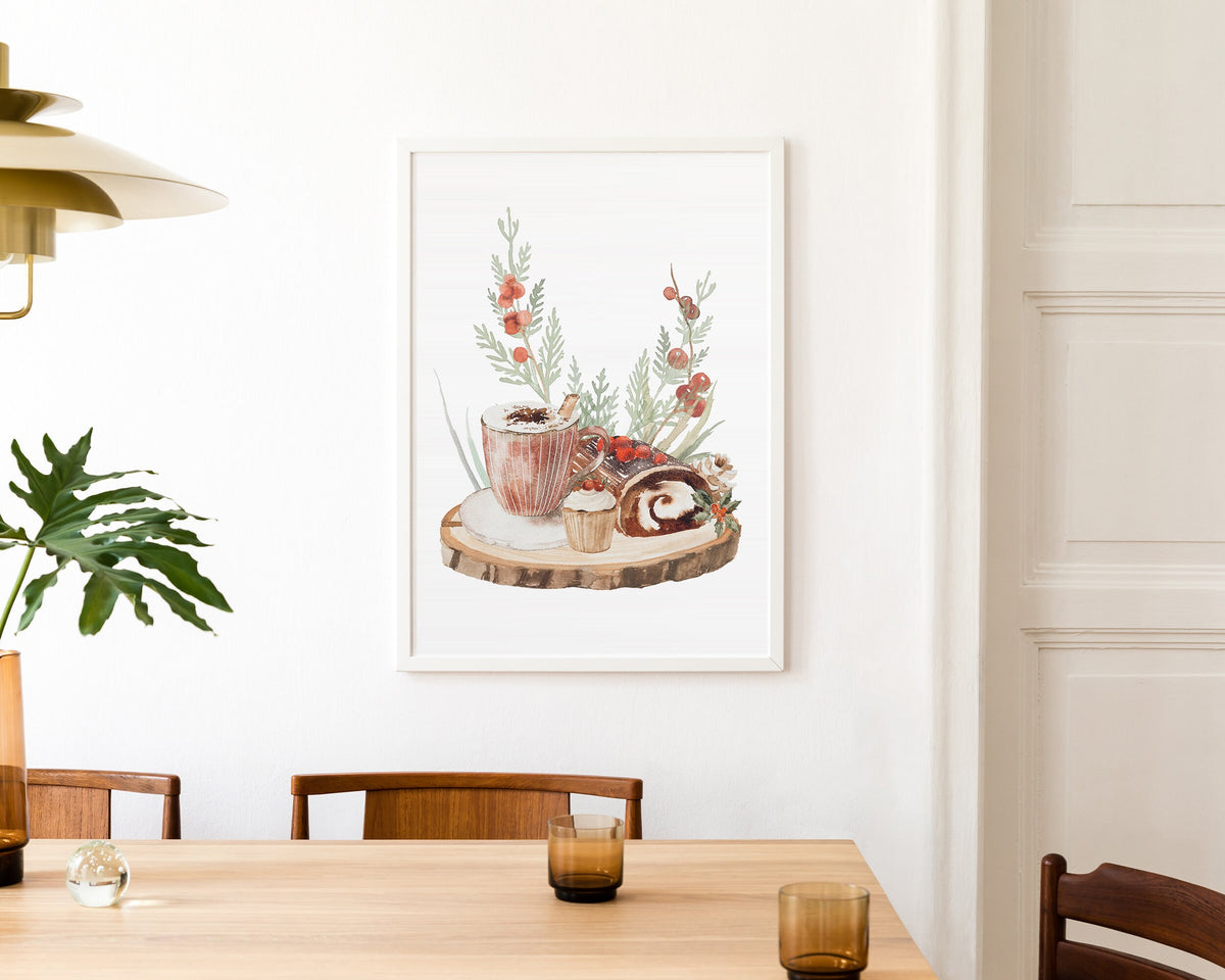CHRISTMAS PRINT, Christmas Comforts, Christmas Wall Art, Festive Print, Winter Decor, Xmas Decor, Christmas Decoration
