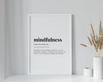 MINDFULNESS DEFINITION PRINT - Happy You Prints