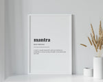 MANTRA THERAPIST DEFINITION PRINT - Happy You Prints