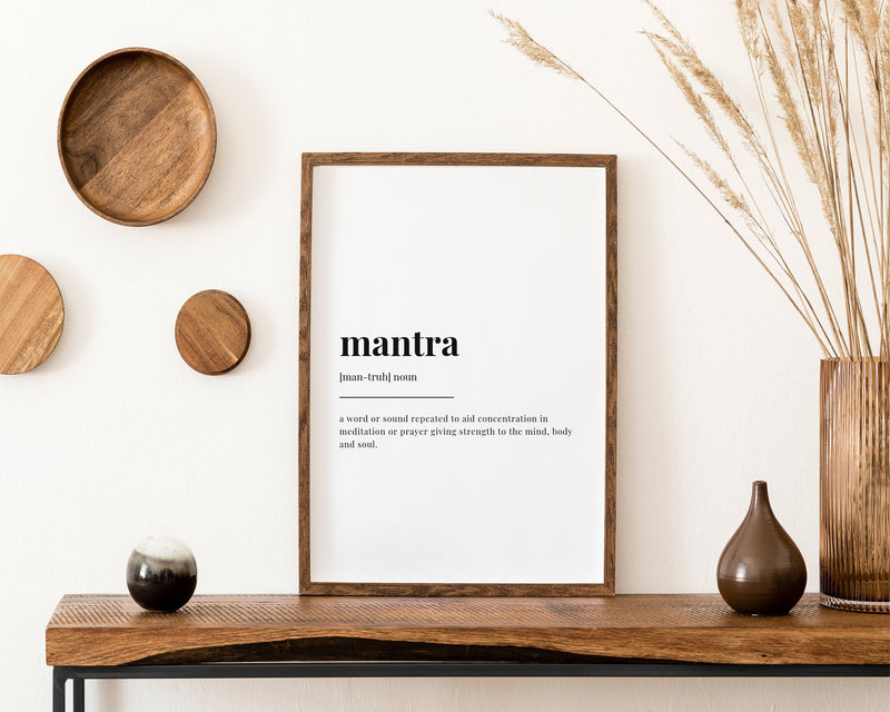 MANTRA THERAPIST DEFINITION PRINT - Happy You Prints