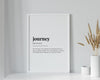 JOURNEY DEFINITION PRINT - Happy You Prints