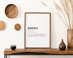 JOURNEY DEFINITION PRINT - Happy You Prints