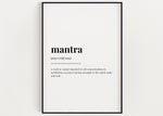 MANTRA THERAPIST DEFINITION PRINT - Happy You Prints