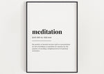 MEDITATION DEFINITION PRINT