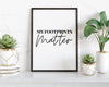 MOTIVATIONAL PRINT, My Footprints Matter, Inspirational Quote, Positive Wall Art, Wall Décor, Art Print, Inspirational Quote, Typography Art - Happy You Prints