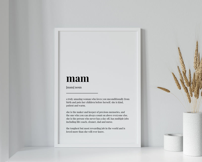 MAM DEFINITION PRINT - Happy You Prints