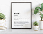 MAM DEFINITION PRINT - Happy You Prints