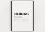 MINDFULNESS DEFINITION PRINT - Happy You Prints