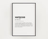 SURGEON DEFINITION PRINT | Wall Art Print | Gift For Surgeon | Definition Print | Quote Print - Happy You Prints