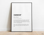 CANCER DEFINITION PRINT - Happy You Prints