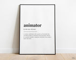 ANIMATOR DEFINITION PRINT - Happy You Prints