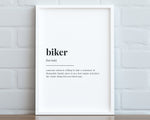 BIKER DEFINITION PRINT - Happy You Prints