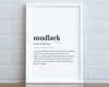 MUDLARK DEFINITION PRINT | Wall Art Print | Mudlark Print | Definition Print | Quote Print - Happy You Prints