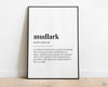 MUDLARK DEFINITION PRINT | Wall Art Print | Mudlark Print | Definition Print | Quote Print - Happy You Prints