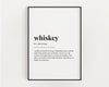 WHISKEY DEFINITION PRINT | Wall Art Print | Whisky Print | Definition Print | Quote Print - Happy You Prints