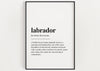 LABRADOR DEFINITION PRINT | Wall Art Print | Labrador Print | Definition Print | Quote Print - Happy You Prints