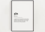 GIN DEFINITION PRINT - Happy You Prints