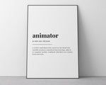 ANIMATOR DEFINITION PRINT - Happy You Prints