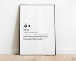 GIN DEFINITION PRINT - Happy You Prints